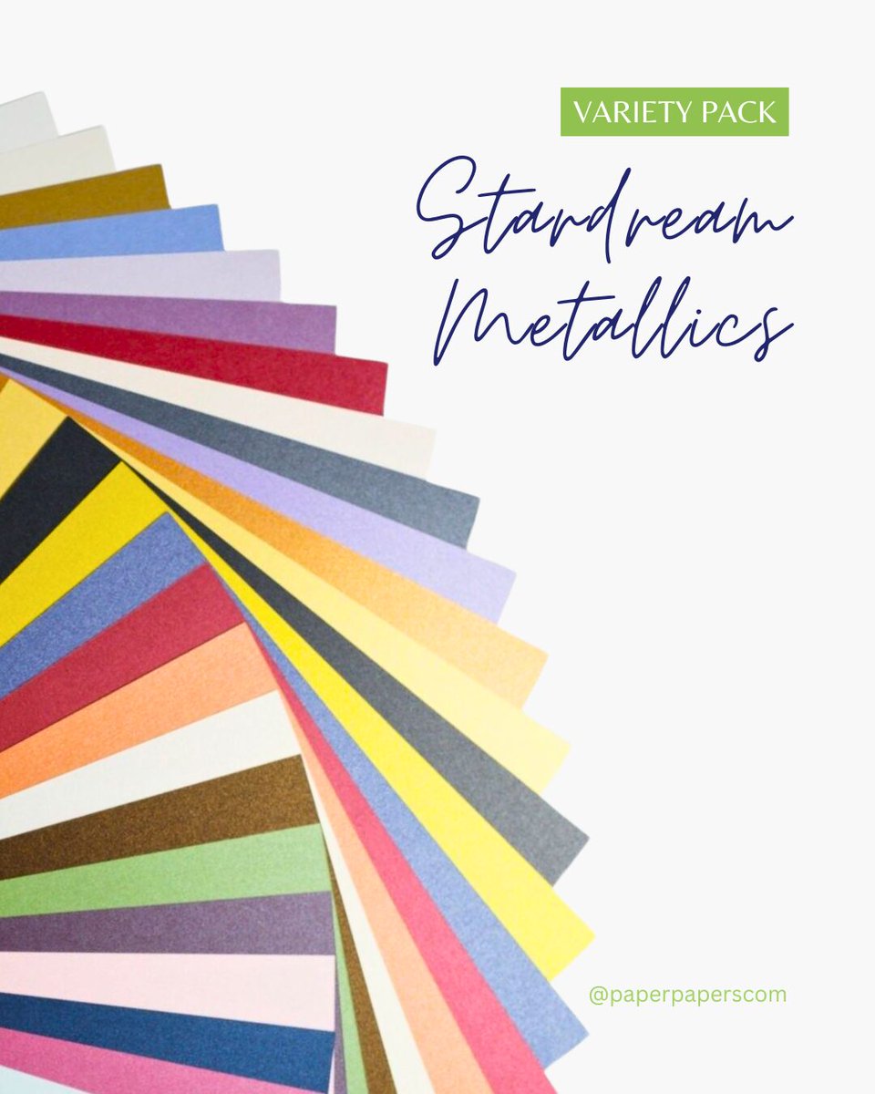 paperpapers's tweet image. Want to explore a range of colors? Our Variety Packs offer a selection of different brands so you can find the perfect shade for your next project! Check them out today.

Variety Packs:
paperpapers.com/try-me-packs.h…

#StardreamMetallic #StardreamMetallicPaper #MetallicPaper