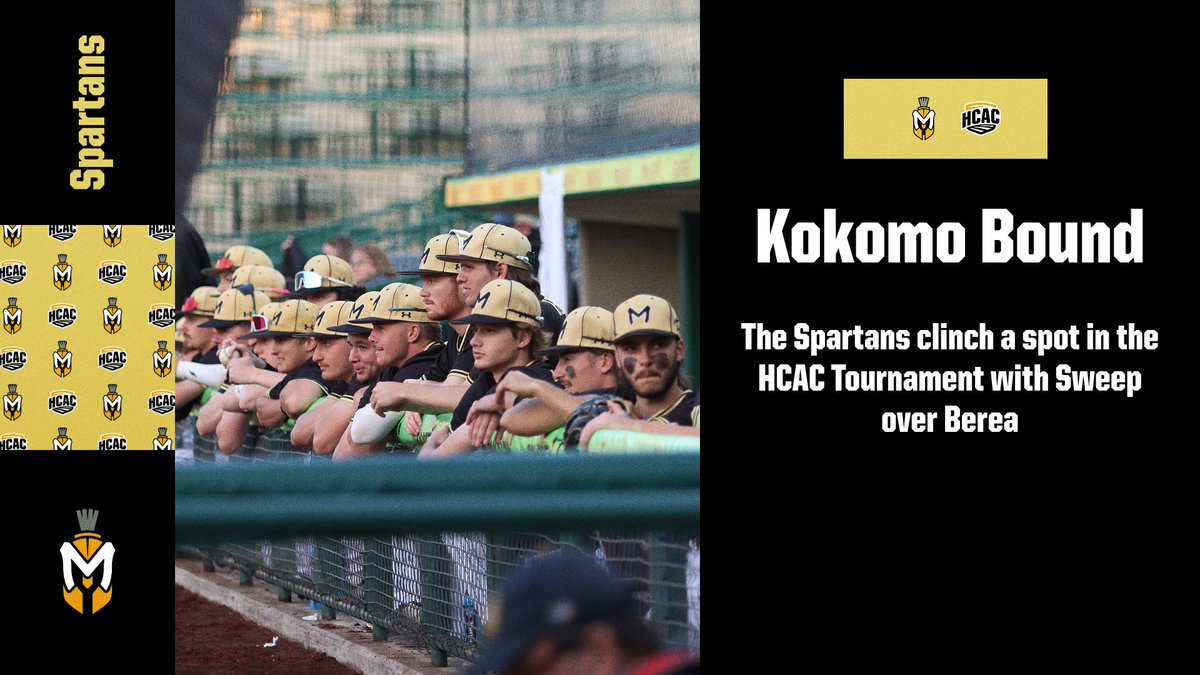 BASE: Spartans Baseball Sweeps Berea and clinches a spot in the HCAC Tournament in Kokomo, Ind. next week! MU looks to finish strong this weekend in their final series against Bluffton!                 

Read: tinyurl.com/3wdwtex7 

#MUSpartans | #SpartanPride