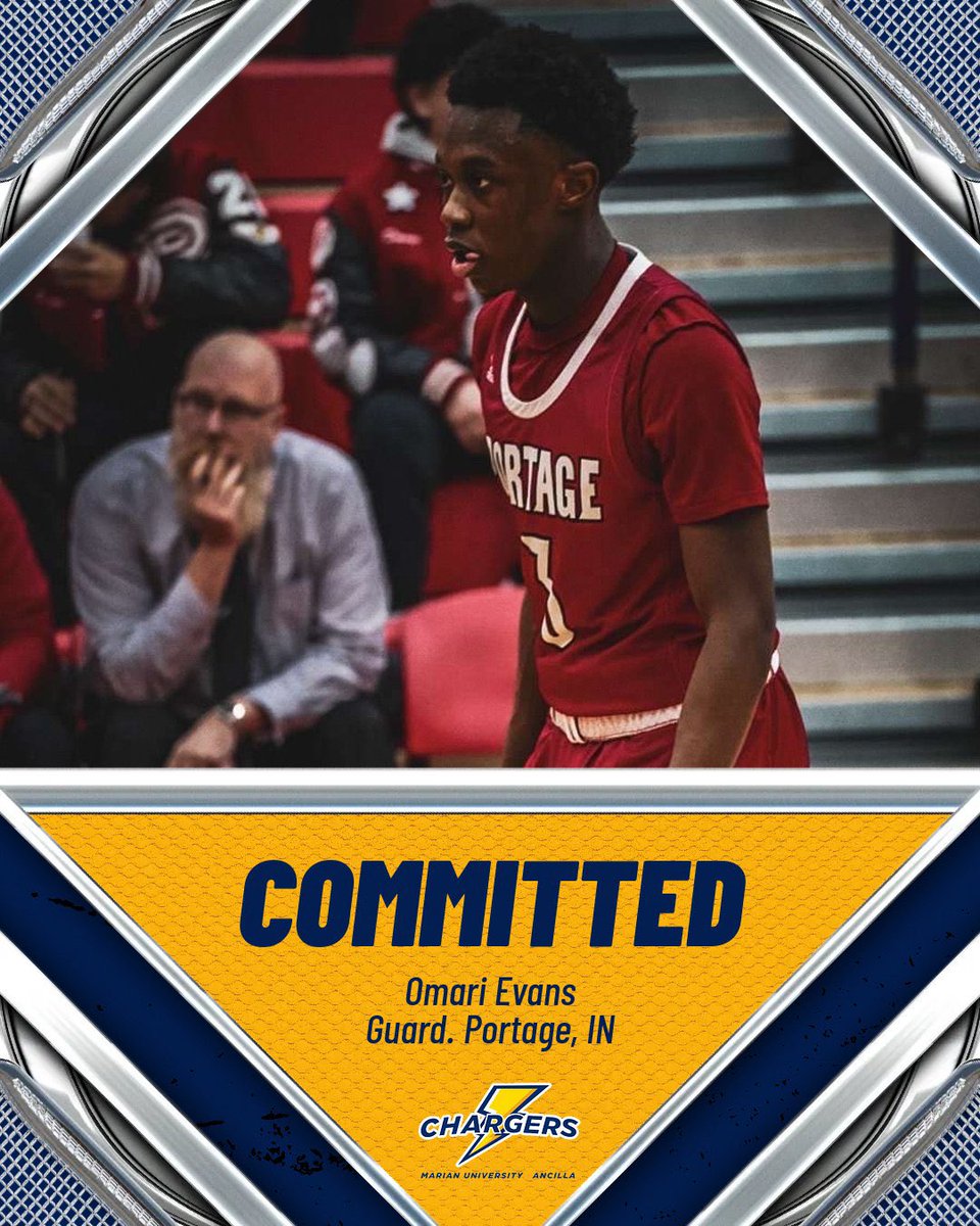 Marian University’s Ancilla College Basketball (@muac_basketball) on Twitter photo We’re thrilled to add <a href="/OmariEvans10_/">Omari Evans</a> to our program. Omari comes to the Charger program after a successful career at Portage High School. We’re thrilled to add <a href="/OmariEvans10_/">Omari Evans</a> to our program. Omari comes to the Charger program after a successful career at Portage High School.