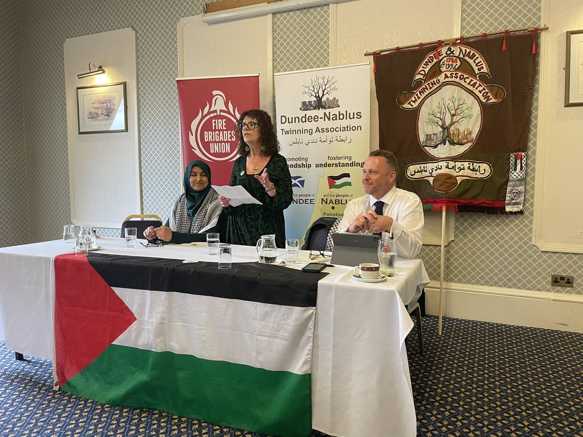 Maggie Chapman MSP (@maggiechapman) on Twitter photo Looking forward to participating in this evening’s fringe about the genocide in Palestine. With <a href="/FBUScotland/">FBU Scotland</a> and Dundee Nablus Twinning Association.
Part of Dundee’s #SpeakOot radical festival ✊ Looking forward to participating in this evening’s fringe about the genocide in Palestine. With <a href="/FBUScotland/">FBU Scotland</a> and Dundee Nablus Twinning Association.
Part of Dundee’s #SpeakOot radical festival ✊