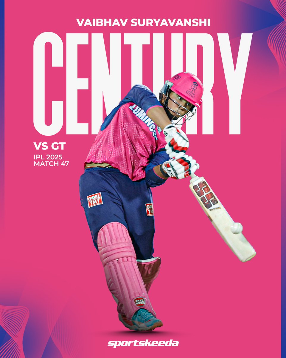 HUNDRED FOR #vaibhavsuryavanshi 🙇🕺
जय हो💚💚 🤗

Vaibhav is just 14 years old, has created one of the finest moments in IPL History 🔥

#Cricket #IPL2025  #RRvGT