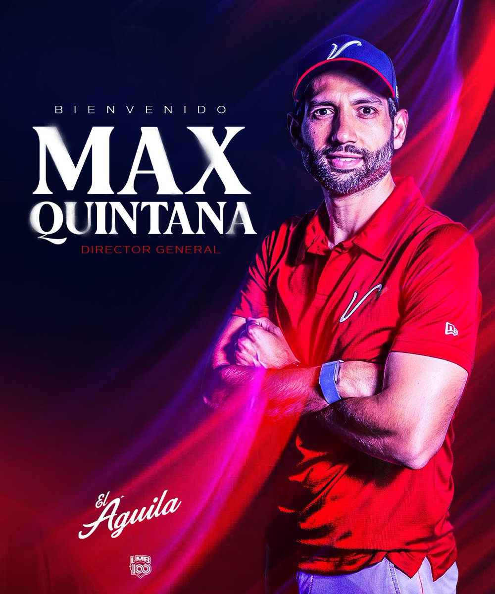 El Águila de Veracruz da a conocer de forma oficial, la llegada de Max Quintana, como nuevo Director General de la organización porteña. ⚾️🦅

¡Bienvenido al vuelo, Max! 🤝