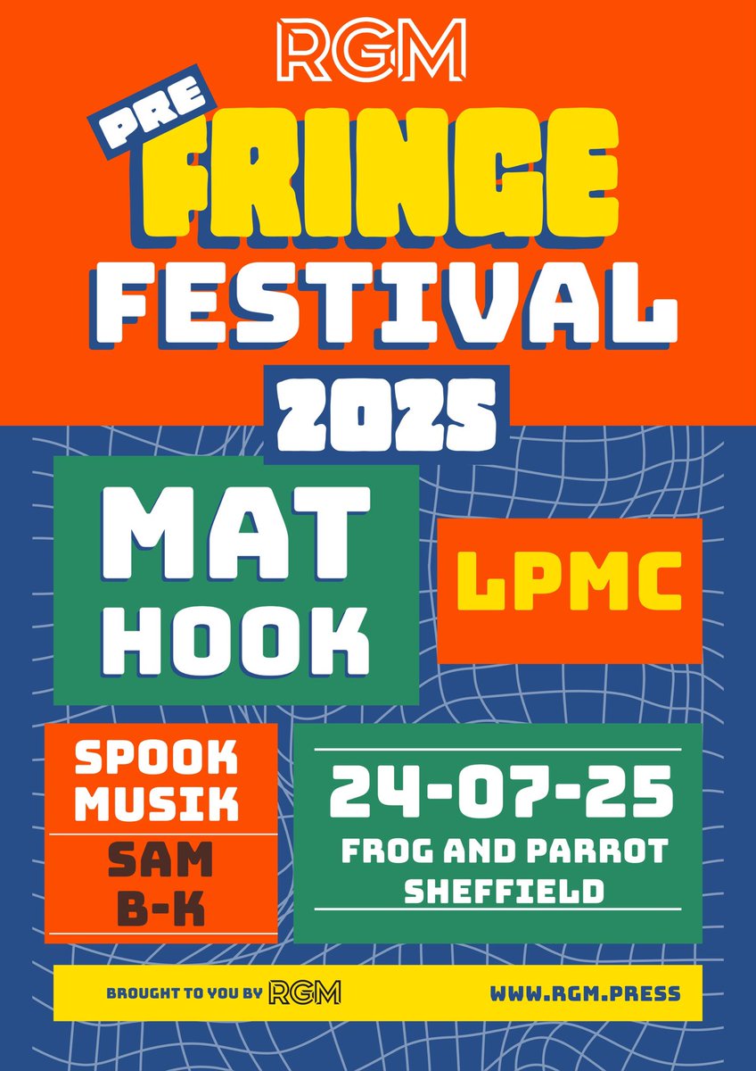 🚨Gig Announcement🚨

I'll be playing the <a href="/RGMMAGAZINE/">RGM</a> pre fringe tramlines festival at @frogandparrot on Thursday 24th July alongside some great acts.

Free entry - let's fill the place

See you there🙌🏼

#rgm #frogandparrot #festival #livemusic #sheffield