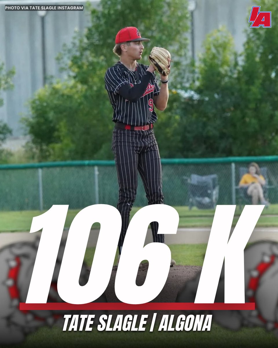 IAbaseball (@iabaseball1) on Twitter photo ⛽️ 1⃣0⃣0⃣➕ STRIKEOUT CLUB RETURNER ⛽️
<a href="/SlagleTate/">Tate Slagle</a> - <a href="/AlgonaBaseball/">Algona Baseball</a> 🐶
#IAbaseball X #iahsbsb ⛽️ 1⃣0⃣0⃣➕ STRIKEOUT CLUB RETURNER ⛽️
<a href="/SlagleTate/">Tate Slagle</a> - <a href="/AlgonaBaseball/">Algona Baseball</a> 🐶
#IAbaseball X #iahsbsb