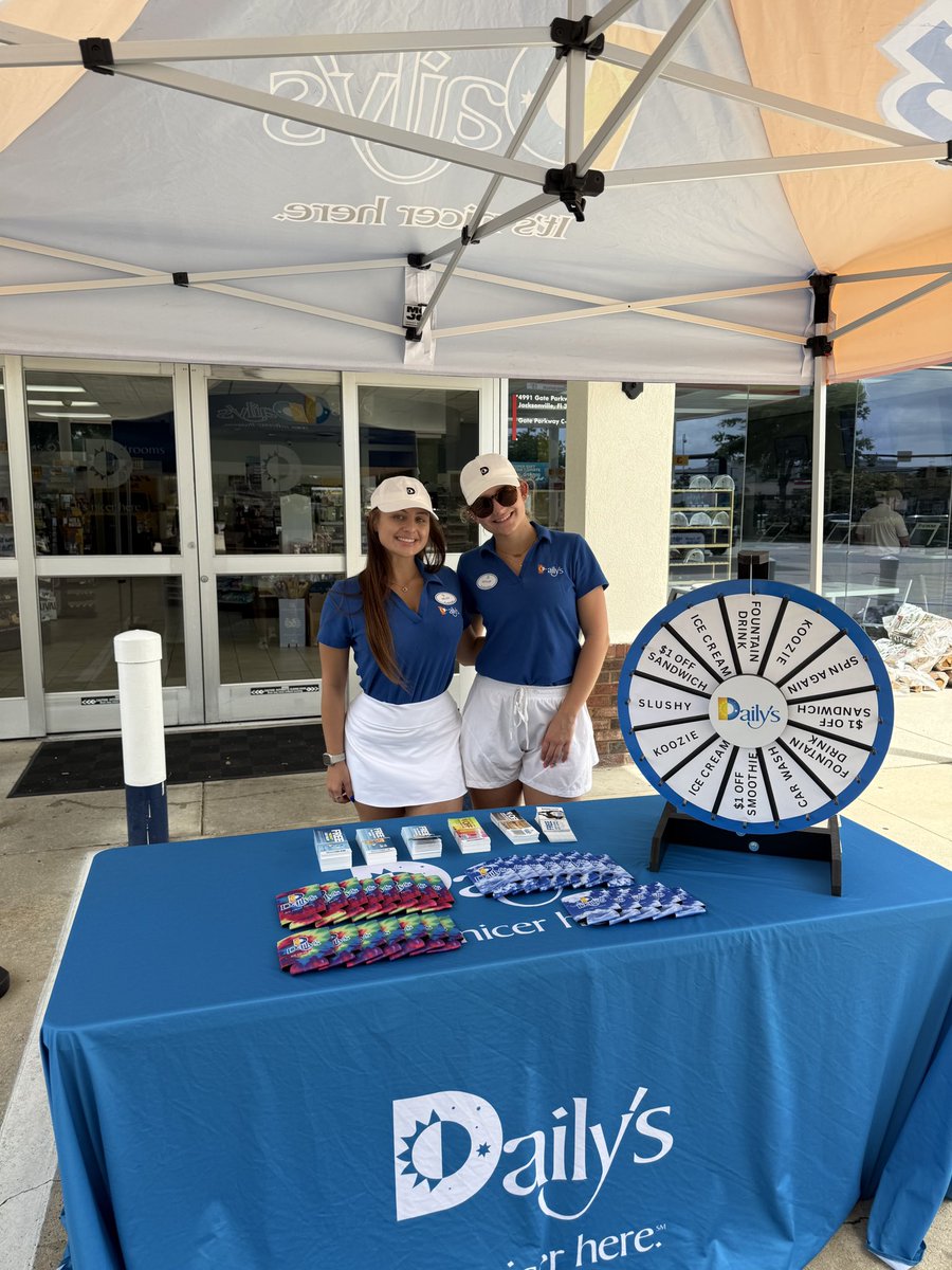 Our Daily’s Ambassadors are at The Daily’s location on 4991 Gate Parkway this week! 💙🎉 You’ll find them right at the front of the store:

Monday, April 28th from 7am-3pm 
Wednesday, April 30th from1:30pm-5pm 
Thursday, March 1st from 12pm-5pm 
Friday, March 2nd from 7am-12pm