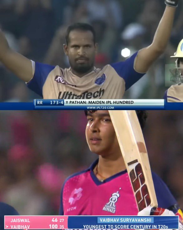 Yusuf Pathan (@iamyusufpathan) on Twitter photo Many congratulations to young #VaibhavSuryavanshi for breaking my record of the fastest <a href="/IPL/">IndianPremierLeague</a> hundred by an Indian! Even more special to see it happen while playing for <a href="/rajasthanroyals/">Rajasthan Royals</a> , just like I did. There’s truly something magical about this franchise for youngsters. Long Many congratulations to young #VaibhavSuryavanshi for breaking my record of the fastest <a href="/IPL/">IndianPremierLeague</a> hundred by an Indian! Even more special to see it happen while playing for <a href="/rajasthanroyals/">Rajasthan Royals</a> , just like I did. There’s truly something magical about this franchise for youngsters. Long