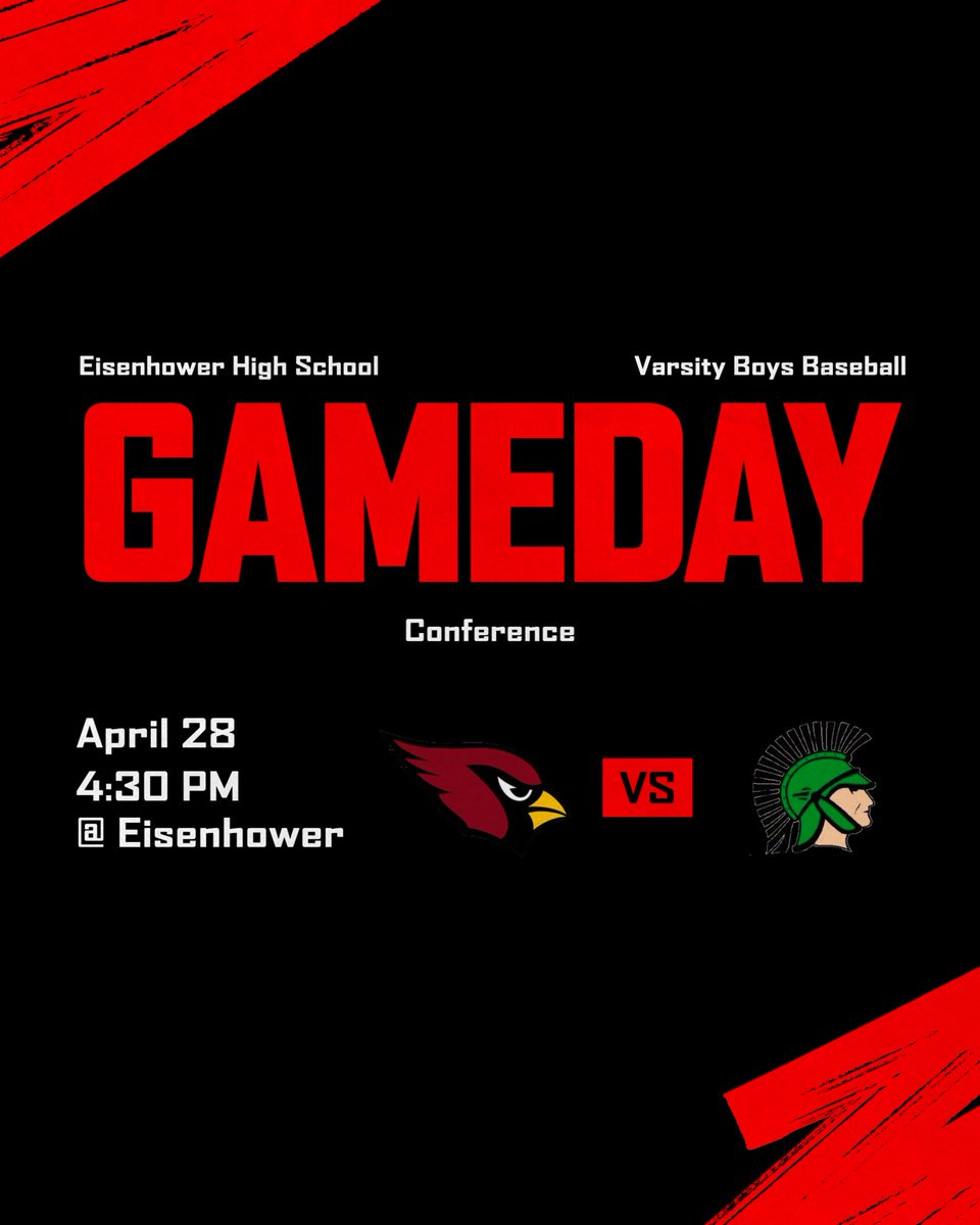 Home game today vs Oak Lawn. Come out and support your IKE Cardinals. ⁦<a href="/DDEcardinals/">Eisenhower H.S.</a>⁩