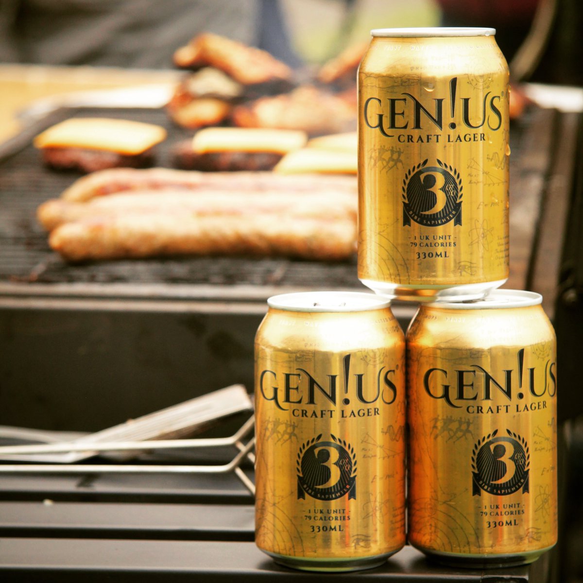 Got beer for a Bank Holiday BBQ? Gen!us Craft Lager is crisp, light and refreshing. At 89Kcal per can, there's room for that second burger! Buy online <a href="/Ocado/">Ocado</a>  <a href="/AmazonUK/">Amazon.co.uk</a> &amp; geniusbrewing.com. #SmartDrinking

#bankholiday #bankholiday2025 #BBQ #lowcal #craftbeer