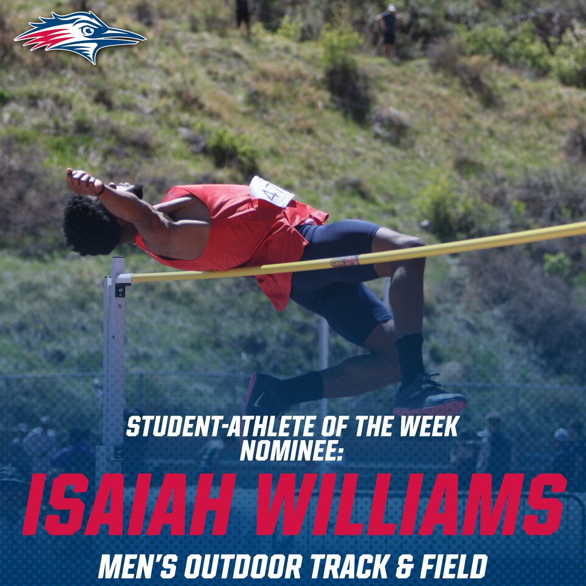 MSU Denver Athletics (@msudenversports) on Twitter photo The third Student-Athlete of the Week nominee is
<a href="/MSUDenverXCTF/">MSU Denver XC/T&F</a>'s Isaiah Williams!
Isaiah came home with another medal after the RMAC Outdoor Championships this weekend, placing second in the high jump with a 1.99m jump π€π₯π
#GetRowdyπ΄π΅ The third Student-Athlete of the Week nominee is
<a href="/MSUDenverXCTF/">MSU Denver XC/T&F</a>'s Isaiah Williams!
Isaiah came home with another medal after the RMAC Outdoor Championships this weekend, placing second in the high jump with a 1.99m jump π€π₯π
#GetRowdyπ΄π΅