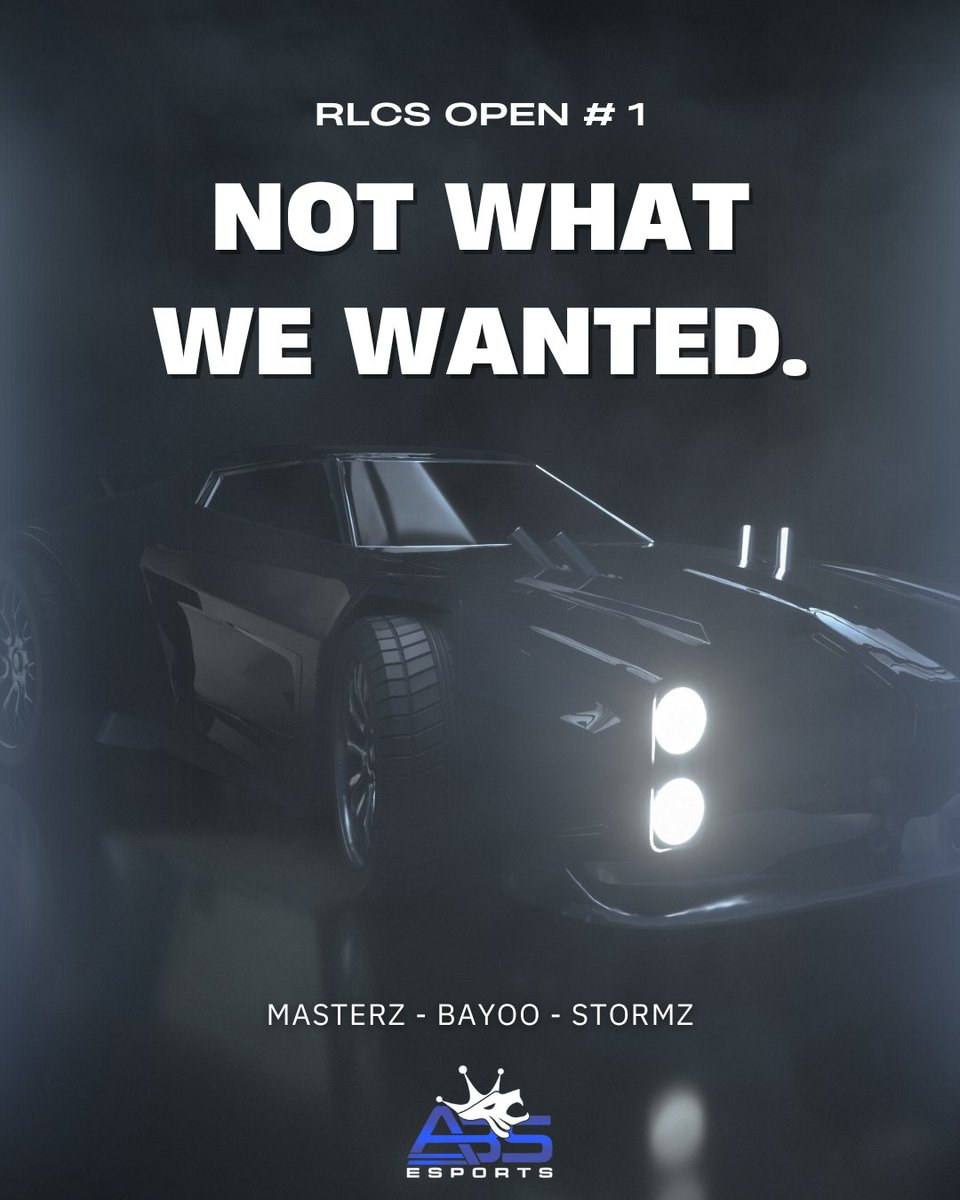 ⚽️ | ROCKET LEAGUE

Out early after losing to a team that @Gentlemates smashed on Day 3...

It happens, lessons learned.

We’re coming back stronger for the next Open with <a href="/bayoo_rl/">Bayoo.</a>, <a href="/MaasteerZ/">MasteerZ</a> &amp; <a href="/Storm0_0TV/">szturmuj kozę</a>! 🦁

Full trust in the squad, let's get it! 💪🚀

#ABStotheMoon