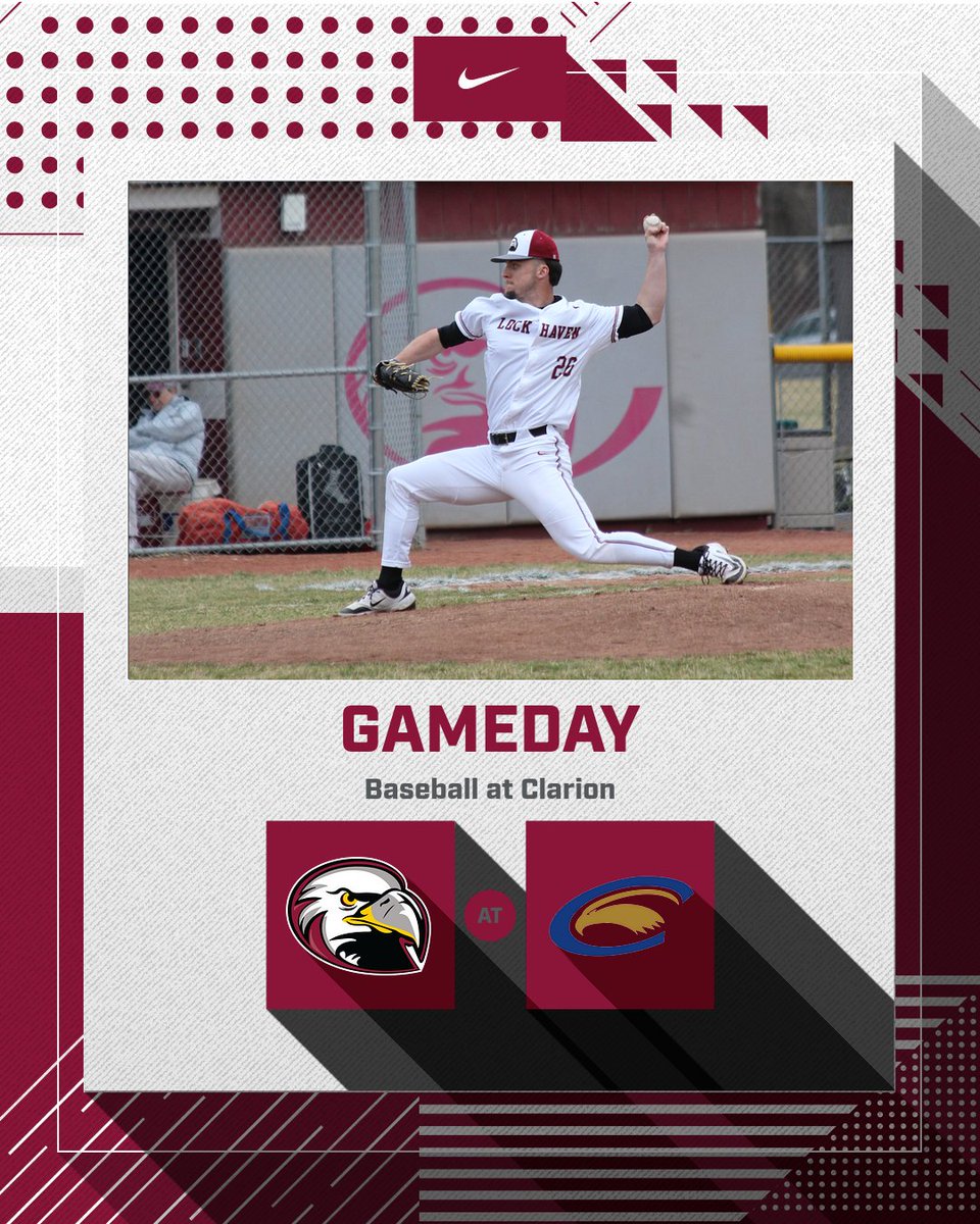 ⚾️GAMEDAY!

🦅<a href="/LHU_Baseball/">Lock Haven Baseball</a> at Clarion | #PSACbb

📍Clarion, Pa.
📊📺GoLHU.com/coverage