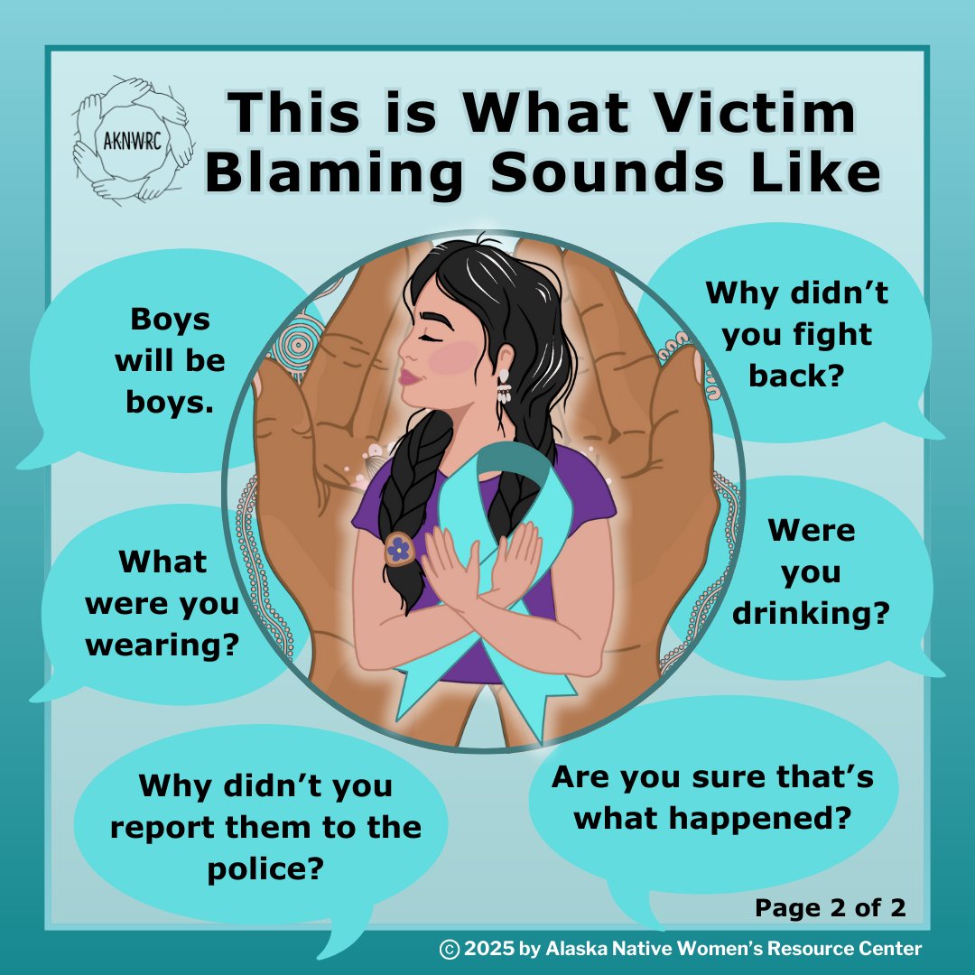 Wednesday, April 30th, is Denim Day. We wear denim in solidarity with survivors of sexual assault and to raise awareness around the harmful effects of victim blaming.
Read more about the Denim Day here: denimday.org/why-denim 
#DenimDay #DenimDay2025 #SAAM #victimblaming #aknwrc