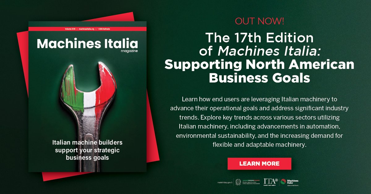 The 17th Edition of Machines Italia is live!

This issue spotlights how Italian machine builders are delivering flexible, sustainable, and highly automated solutions that empower end users to navigate today’s toughest challenges.

Read Now: designworldonline.com/machines-itali…