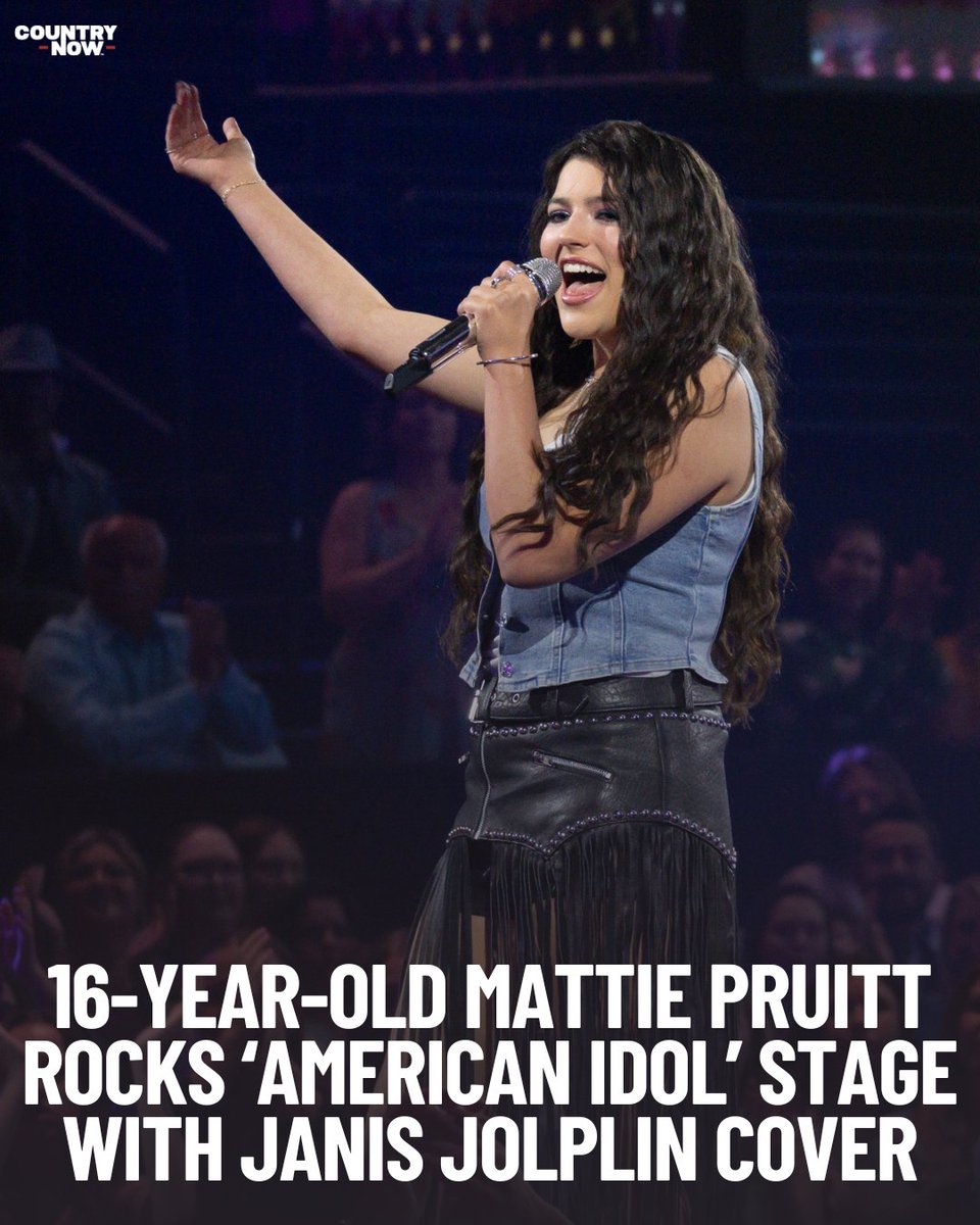 Country Now (@countrynow) on Twitter photo 16-year-old <a href="/TheMattiePruitt/">Mattie Pruitt</a> rocked the <a href="/AmericanIdol/">American Idol</a> stage with her electrifying cover of Janis Joplin's "Piece of My Heart"!
WATCH NOW: urls.grow.me/JH__m1dMqZ 16-year-old <a href="/TheMattiePruitt/">Mattie Pruitt</a> rocked the <a href="/AmericanIdol/">American Idol</a> stage with her electrifying cover of Janis Joplin's "Piece of My Heart"!
WATCH NOW: urls.grow.me/JH__m1dMqZ