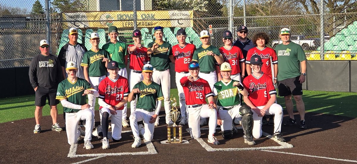 TBR Eastside Rumble Champs!  What a great group of boys we were able to put together for our 8th grade season (half Detroit Prospects Bullock, half South Oakland A's Kouba).  Excited to get our 9th graders back but in the meantime maybe we can win a few more of these!