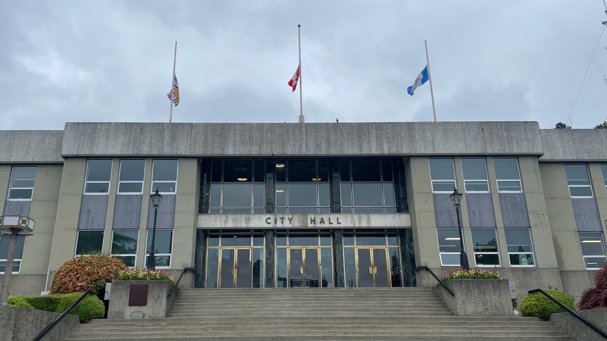 Our flags fly at half-mast today to honour the victims of the Lapu Lapu Day tragedy, including a beloved New West teacher, Kira Salim. Our flags are also flying at half-mast for the National Day of Mourning, which honours those killed or injured on the job. #DayofMourning