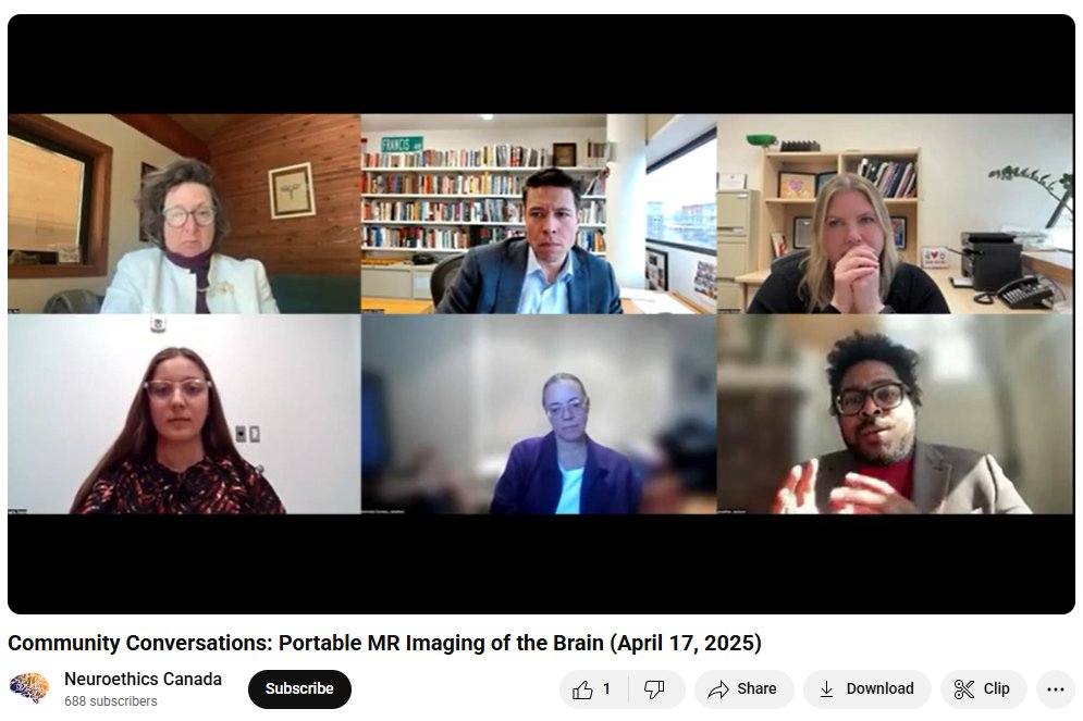 ConsortiumLawValues (@umnconsortium) on Twitter photo If you missed the April 17 webinar, "Portable MR Imaging of the Brain: Practical Challenges and Ethical Solutions for Indigenous, and Rural and Remote Communities," check out the recording. Informative update! youtube.com/watch?v=fROUBp… <a href="/JudyIlles/">Dr. Judy Illes, CM</a> <a href="/NeuroethicsUBC/">Neuroethics Canada</a> <a href="/neuroXcareer/">Dana Career Network in Neuroscience & Society</a> If you missed the April 17 webinar, "Portable MR Imaging of the Brain: Practical Challenges and Ethical Solutions for Indigenous, and Rural and Remote Communities," check out the recording. Informative update! youtube.com/watch?v=fROUBp… <a href="/JudyIlles/">Dr. Judy Illes, CM</a> <a href="/NeuroethicsUBC/">Neuroethics Canada</a> <a href="/neuroXcareer/">Dana Career Network in Neuroscience & Society</a>