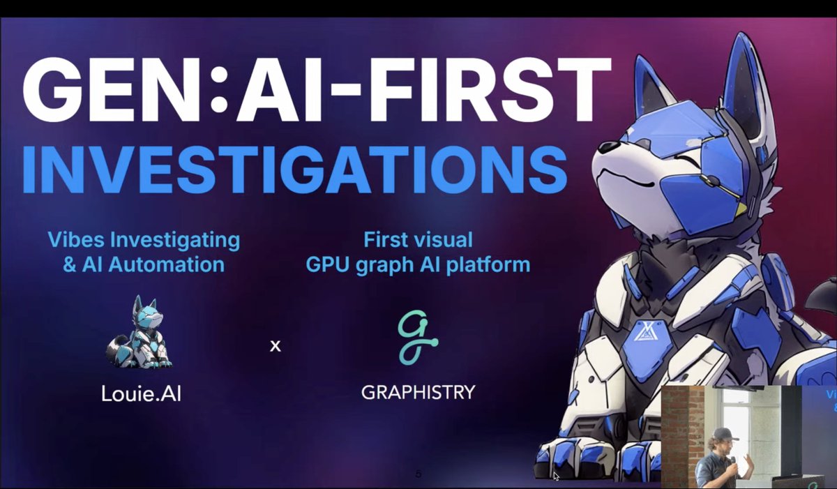 Cyb3rWard0g's tweet image. ⚡️Enjoying #GraphThePlanet presentations today! 🫶 Thank you @lmeyerov  and @Graphistry team for putting it all together! Loving the &quot;Vibe Investigating&quot; vibes 😎

📢 Join the conversation and Q&amp;amp;A via slack - #graphtheplanet in Graphistry community slack - graphistry-community.slack.com/join/shared_in…