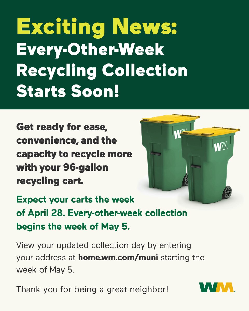 Brighton refuse district recycling toters are on their way to you!