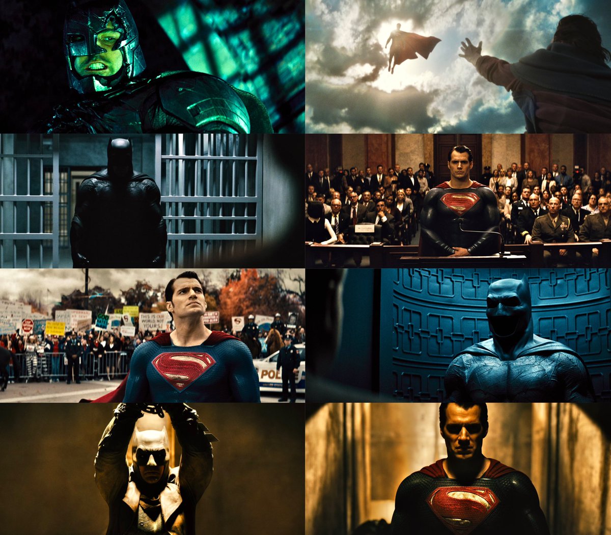 التحفة الفنية السوداوية والعميقة والفلسفية والفيلم الاعظم اخراجياً وتصويرياً وموسيقياً وكتابياً في هذا التصنيف، فيلم سابق لعصره.

Batman v Superman: Dawn of Justice 🖤