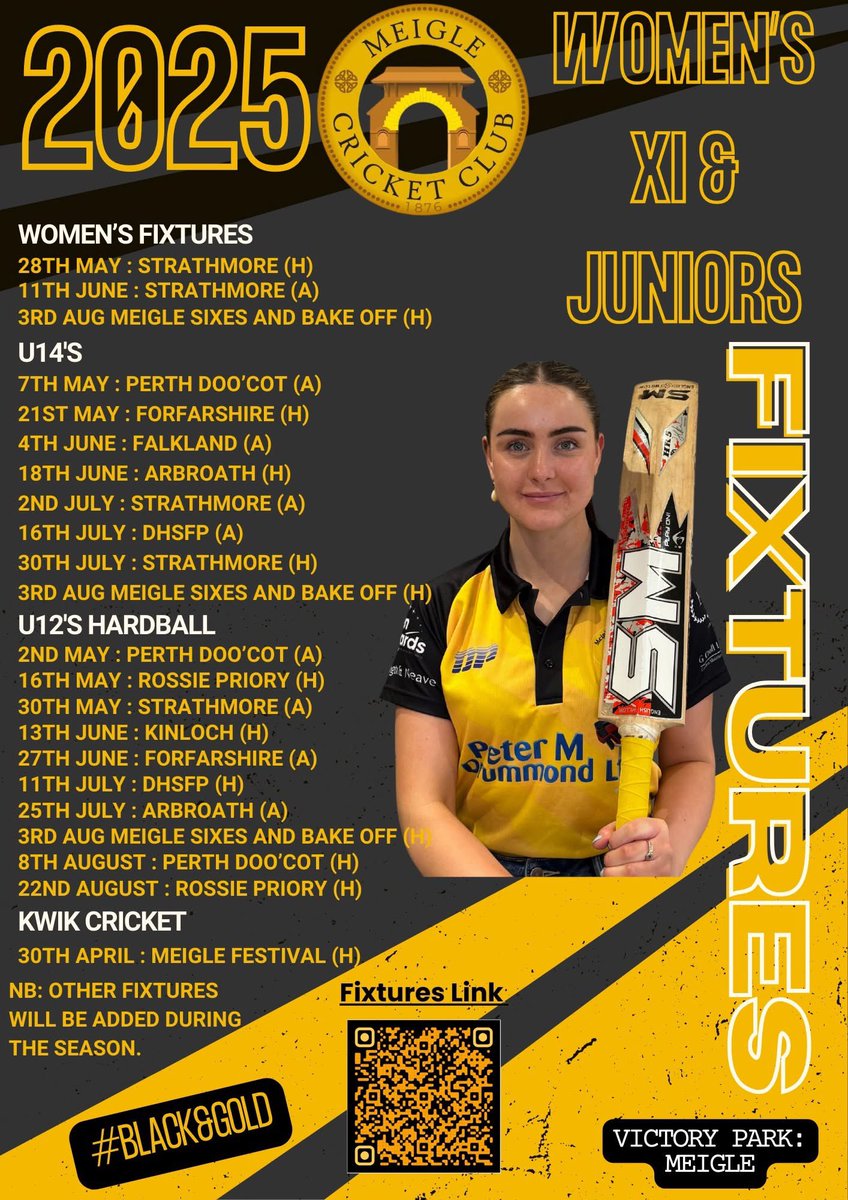 The season is now upon us. See all fixtures for all teams as they stand. As always keep your eye on the website and socials for any extra games or changes. 🖤💛