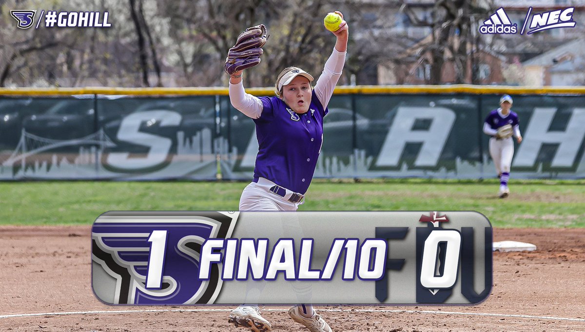 👏 DOMINANCE IN THE CIRCLE 😤

Harper Sullivan goes the full 🔟 innings in the circle, pitching a complete game shutout before Piper Hofmann drove in the winning run on a walk-off bunt 🤩

#GoHill | #NECSB