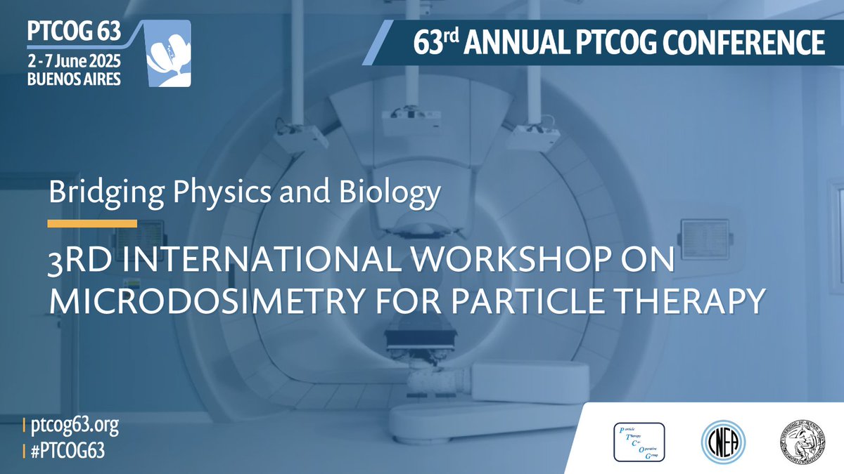 🔬 Dive into microdosimetry at the 3rd Intl. Workshop on June 3, 13:15–17:45. Learn to measure microdosimetry in clinic, link to biological outcomes, &amp; integrate into treatment planning/QA. 

Register now! 🔗 sites.google.com/view/3rd-micro…

#RadOnc #ParticleTherapy #CancerCare #PTCOG63