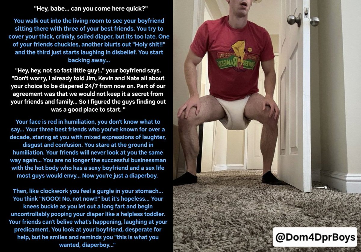 The look on a diaperf*gs face when they realize they've been exposed gets me rock hard. 😈 
Some photo caption fun with
<a href="/diapertk/">diapertk</a> (Posted with consent) 
#diaperdom #diaperhumiliation
