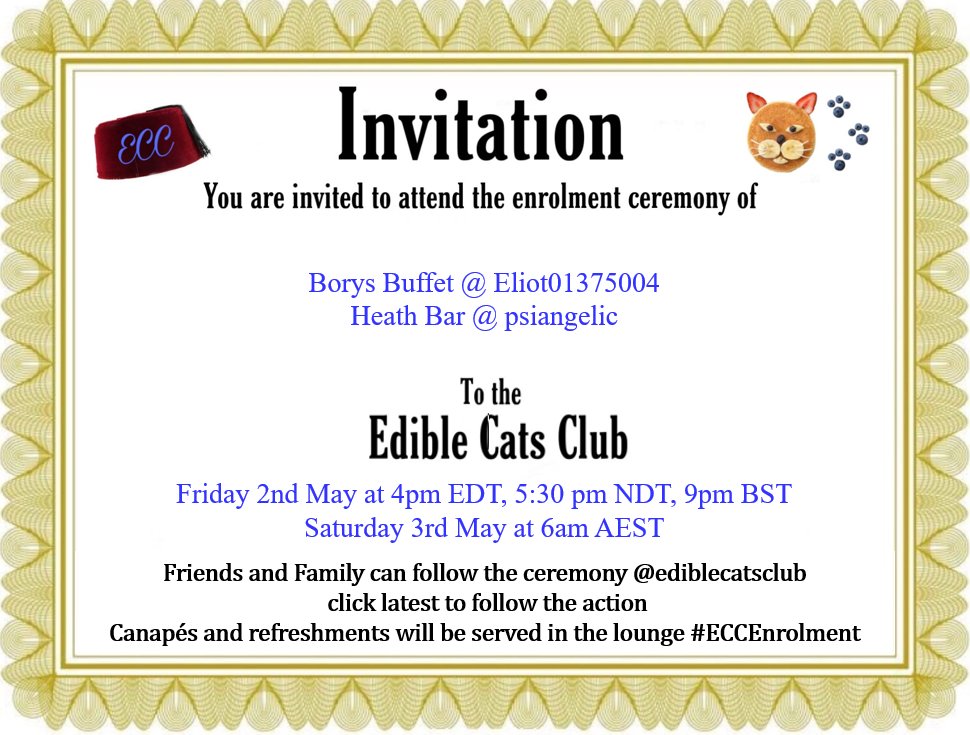 <a href="/Eliot01375004/">Eliot, big brofur of Atwood & Borys 🇦🇺 🇺🇦</a> <a href="/psiangelic/">Angel Heath & His Mommy 💞</a> Attached please find your invitation to share with friends and family. We look forward to welcoming you into the ECC.