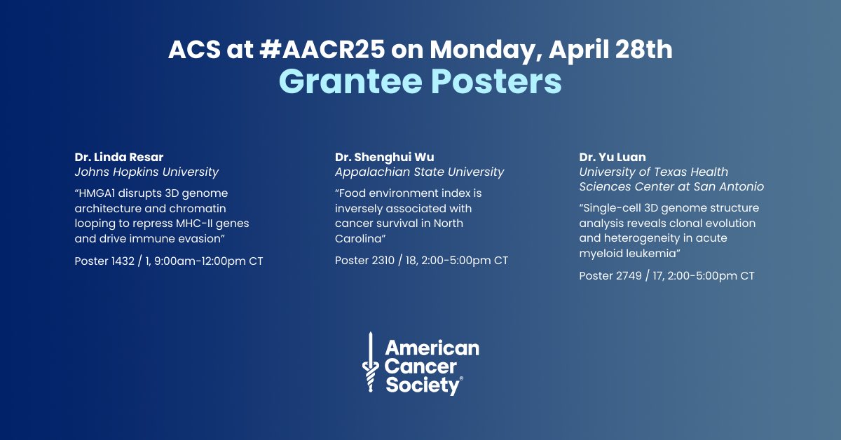 Happy Monday from #AACR25! <a href="/AmericanCancer/">American Cancer Society</a> #ACSatAACR