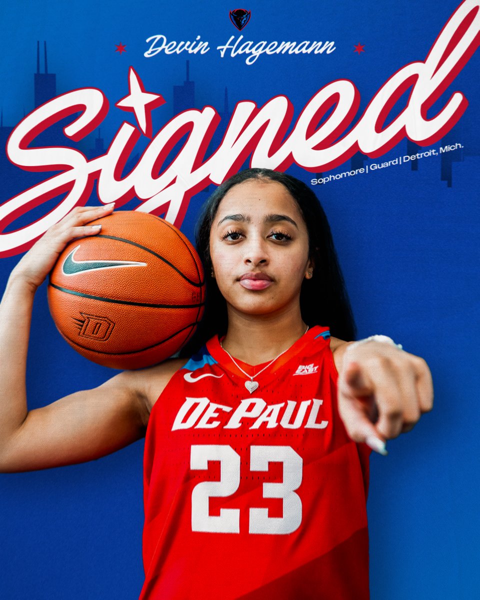 Devin Hagemann is a Blue Demon! 

📰 » ow.ly/b41U50VIPRz

#DePaulBall x #BlueGrit 🔵😈