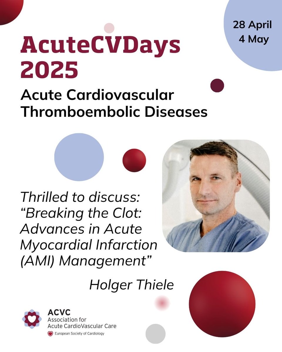 Holger Thiele (@thiele_holger) on Twitter photo Breaking the clot in AMI <a href="/ACVCPresident/">ACVCPresident</a> <a href="/vlgmrc/">Marco Valgimigli</a> more details here: bit.ly/4kd9WD1 Breaking the clot in AMI <a href="/ACVCPresident/">ACVCPresident</a> <a href="/vlgmrc/">Marco Valgimigli</a> more details here: bit.ly/4kd9WD1