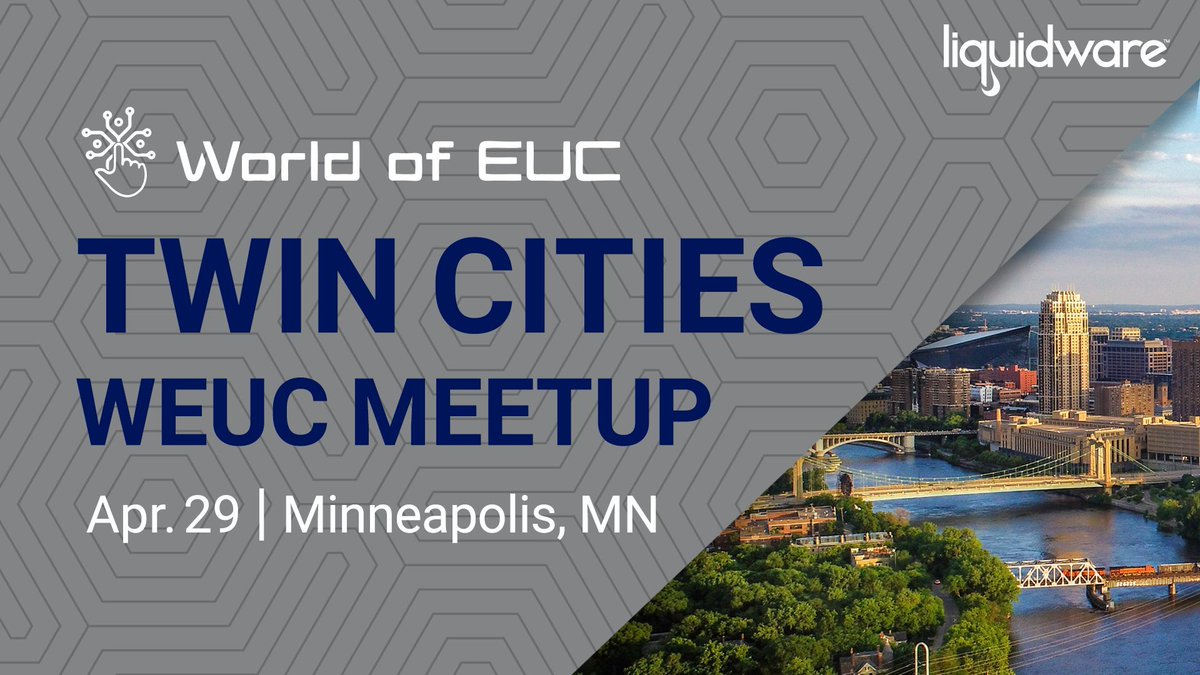 Liquidware's tweet image. Minneapolis EUC pros—don’t miss this! 
Liquidware is headed to the #WEUC Meet-Up at Fulton Brewery on April 29. Let’s talk strategy, workspace management, and the future of EUC over a cold one. Details here: bit.ly/4iMdcEW 

#FlexApp #ProfileUnity #StratusphereUX…