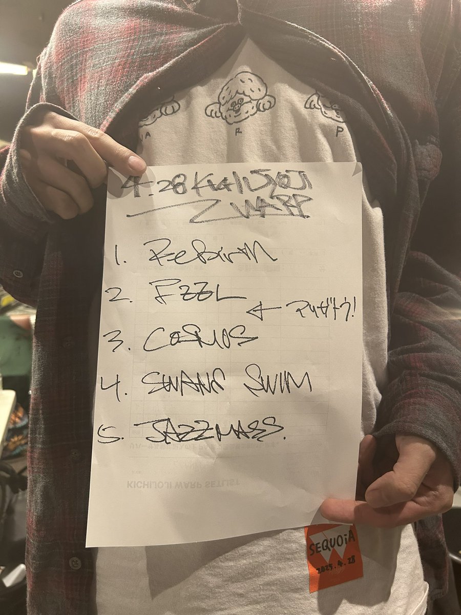 Thank you for coming!☺️✨

#SEQUOiA 
#吉祥寺WARP