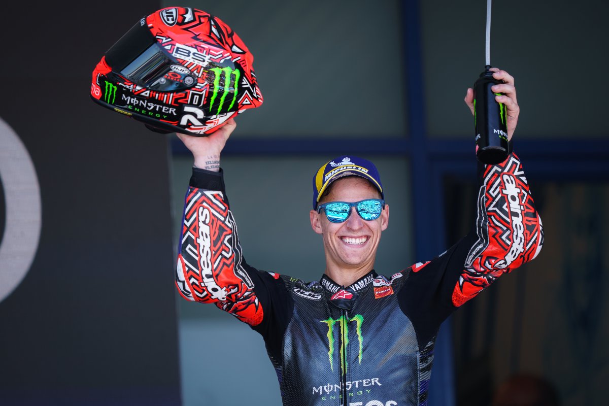 🏁🔥 Quel week-end incroyable pour Fabio Quartararo ! 🔥🏁
2ème place ultra méritée au final de la course de dimanche ! 🏆
Bravo Fabio, tu continues de nous faire rêver et de porter haut les couleurs françaises sur la scène internationale 🇫🇷💪

#ElDiablo  #UnleashTheBeast