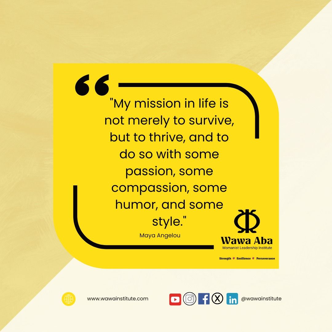 wawainstitute's tweet image. New week reminder: Your mission isn’t just to survive — it’s to thrive with passion, compassion, humour, and unstoppable style! 🌟 

At #WawaAbaInstitute, we move in #DivineAlignment — let’s THRIVE this week! 🚀

#StrengthAndStyle #PurposeDriven #Leadership