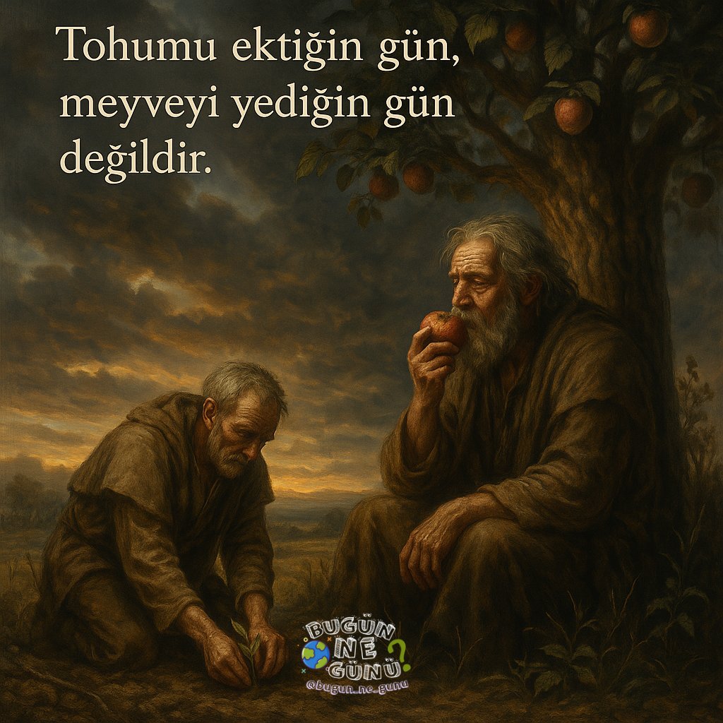 Hayatta attığımız her adım, ektiğimiz her tohum sabır ister.
Bugün gösterdiğimiz emek, yarının meyvesini getirir.
Zamanın gücüne, sabrın büyüsüne güven.
Çünkü gerçek güzellik, bekleyebilene armağandır.
“Tohumu ektiğin gün, meyveyi yediğin gün değildir.”

---

#sabır #emek
