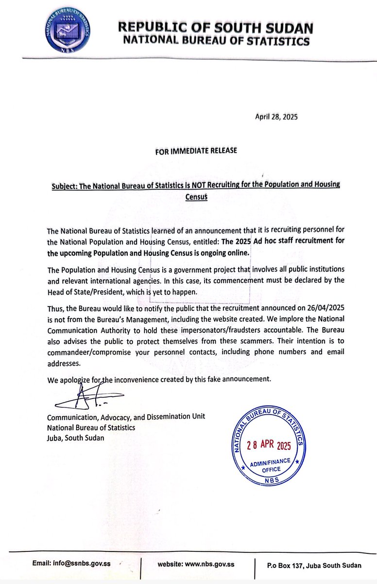 Fake Alert: NBS Is Not Recruiting!