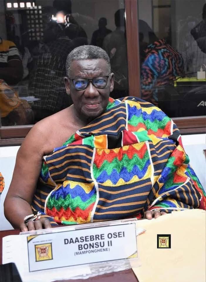 ABC News GH (@abcnewsgh_) on Twitter photo Mamponghene Daasebre Osei Bonsu II, Occupant of the Silver Stool, and the Second-in-Command has travelled to the village, to the ancestors. 
As per the Asante tradition, Asantehene Otumfuo Osei Tutu II has been informed.
#ABCNEWSGH Mamponghene Daasebre Osei Bonsu II, Occupant of the Silver Stool, and the Second-in-Command has travelled to the village, to the ancestors. 
As per the Asante tradition, Asantehene Otumfuo Osei Tutu II has been informed.
#ABCNEWSGH