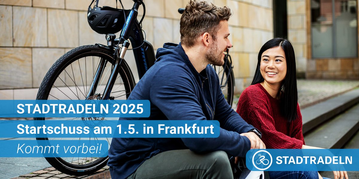 STADTRADELN (@stadtradeln) on Twitter photo 🎉 Am 1. Mai fällt der offizielle Startschuss zum #STADTRADELN 2025 – und zwar in Frankfurt am Main!
Zusammen mit <a href="/Stadt_FFM/">Frankfurt am Main</a> eröffnen wir ab 12:30 Uhr die Kampagne feierlich auf dem Opernplatz.
Kommt vorbei! 🚲☀️ 🎉 Am 1. Mai fällt der offizielle Startschuss zum #STADTRADELN 2025 – und zwar in Frankfurt am Main!
Zusammen mit <a href="/Stadt_FFM/">Frankfurt am Main</a> eröffnen wir ab 12:30 Uhr die Kampagne feierlich auf dem Opernplatz.
Kommt vorbei! 🚲☀️