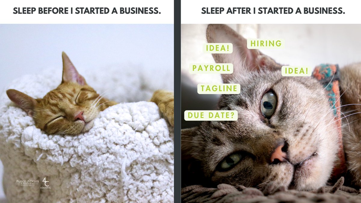FOagency's tweet image. Who can relate? 😴 
#entrepreneurlife #smallbizproblems #businessowner