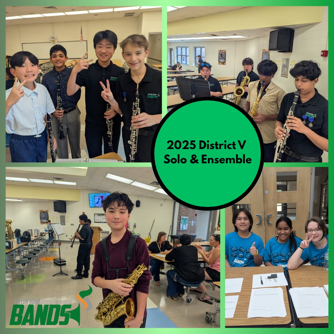 Taylor Road Bands (@taylorroadbands) on Twitter photo We hosted the District V Solo & Ensemble, where 300+ students from all across the district came out to be adjudicated, including lots of our own! Thanks to all the students who performed and volunteered! #fcsmusic
<a href="/FultonCoSchools/">FultonCountySchools</a> <a href="/Proud_Tigers/">Tiger Pride</a> <a href="/TaylorRoadWay/">Kelly Parker</a> <a href="/FCSSuptLooney/">Dr. Mike Looney (Official Acct)</a> We hosted the District V Solo & Ensemble, where 300+ students from all across the district came out to be adjudicated, including lots of our own! Thanks to all the students who performed and volunteered! #fcsmusic
<a href="/FultonCoSchools/">FultonCountySchools</a> <a href="/Proud_Tigers/">Tiger Pride</a> <a href="/TaylorRoadWay/">Kelly Parker</a> <a href="/FCSSuptLooney/">Dr. Mike Looney (Official Acct)</a>