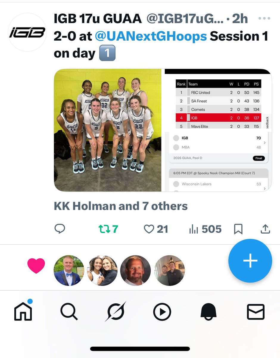 Girls played some amazing ball!! Coasted along under the radar per usual &amp; got the job done during the 1st GUAA session!! Way to go ladies
🏀💪🔥