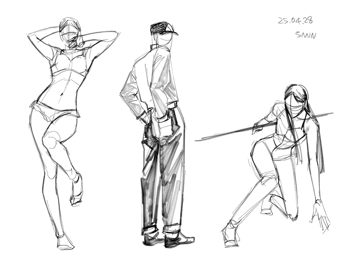 kock_study's tweet image. 오늘의 크로키 3분/5분