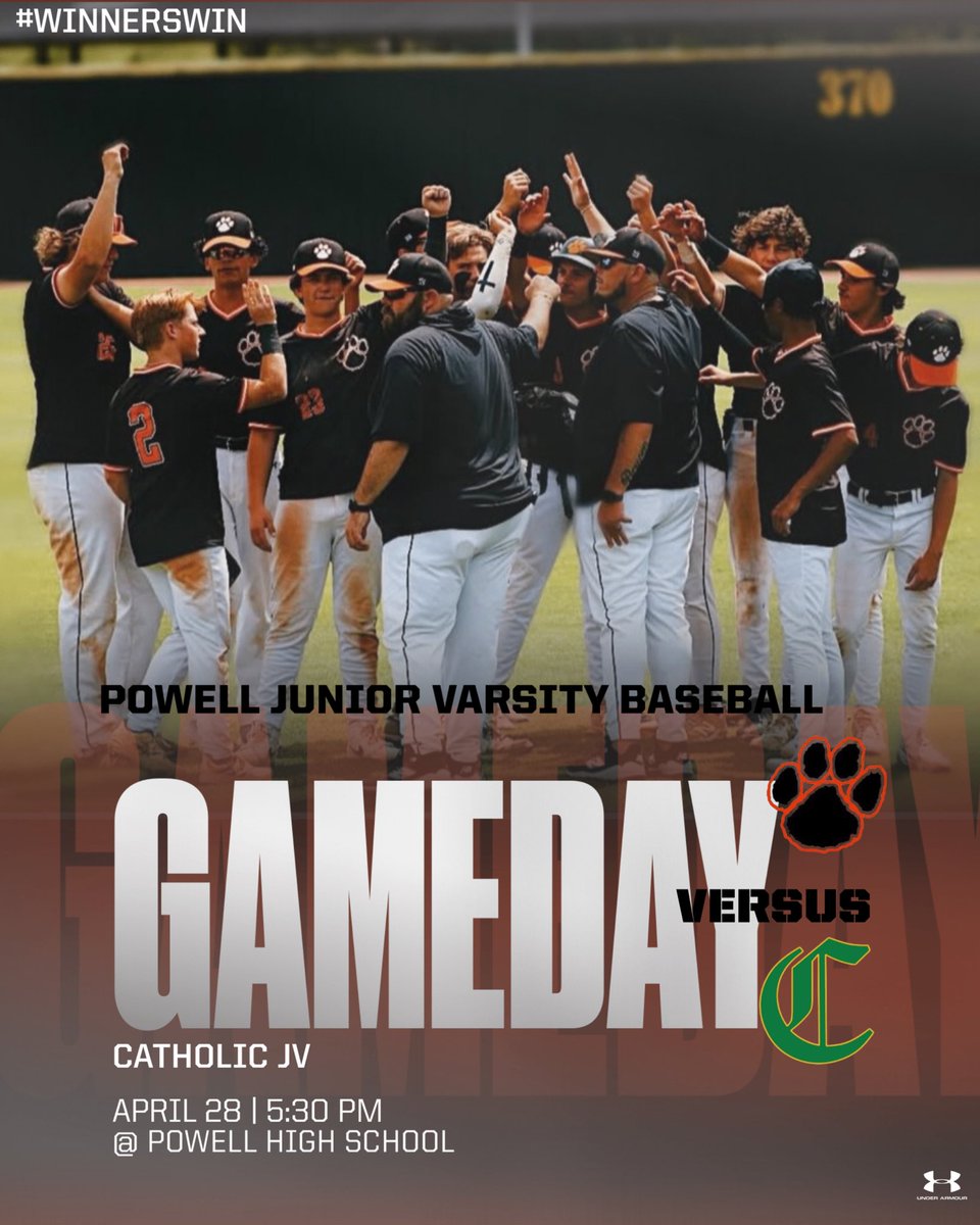 Dustin Cody 🏴☠️🐾⚾️ (@codyclickclack) on Twitter photo Last game of the Junior Varsity season. Let’s show up and show out.
📍Powell High School
⏰ 5:30pm
#WinnersWin
<a href="/PowellBaseball/">Powell High School Baseball</a> Last game of the Junior Varsity season. Let’s show up and show out.
📍Powell High School
⏰ 5:30pm
#WinnersWin
<a href="/PowellBaseball/">Powell High School Baseball</a>