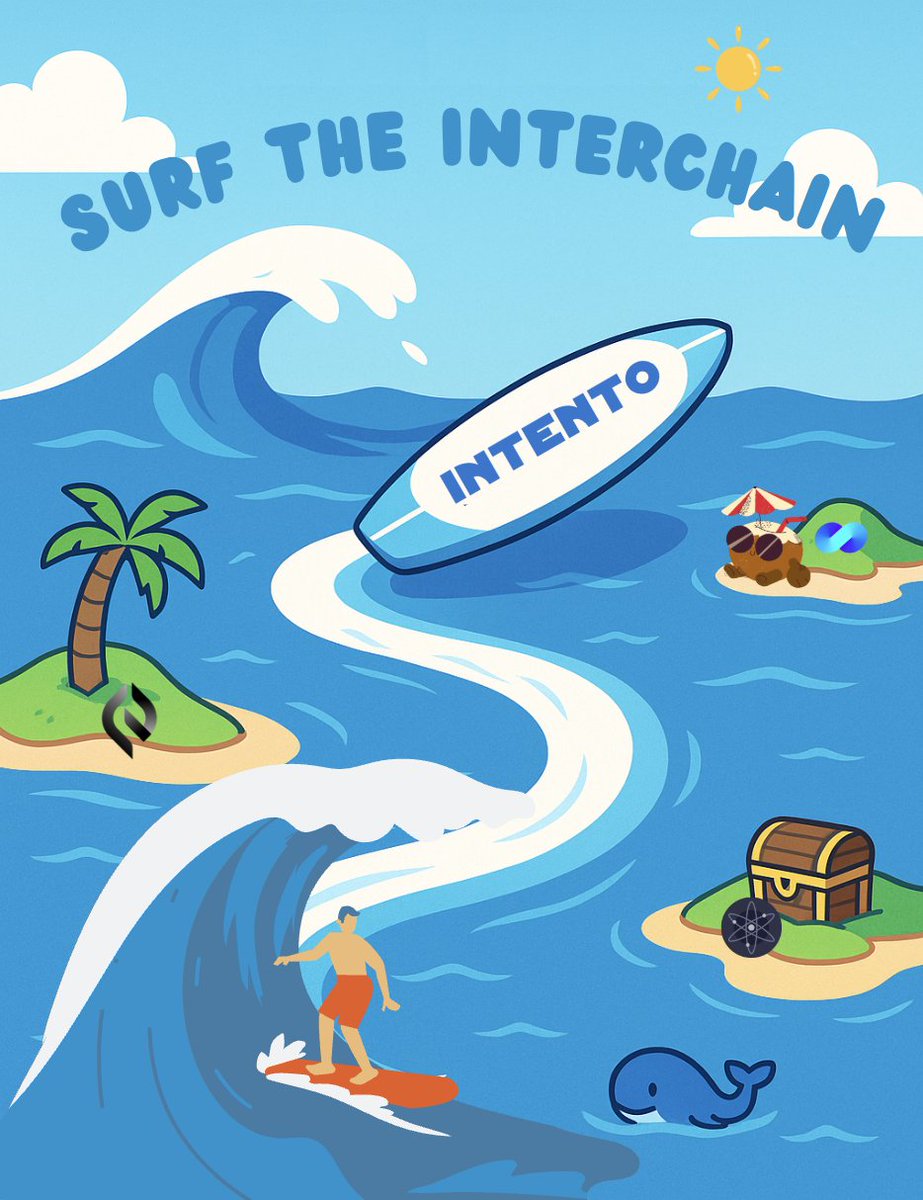 Imagine surfing across blockchains… 🌊

Orchestrate flows &amp; surf them like a pro. Go with the flow. Ride the wave.

🏄‍♂️ That's Intento.

Surf the Interchain.