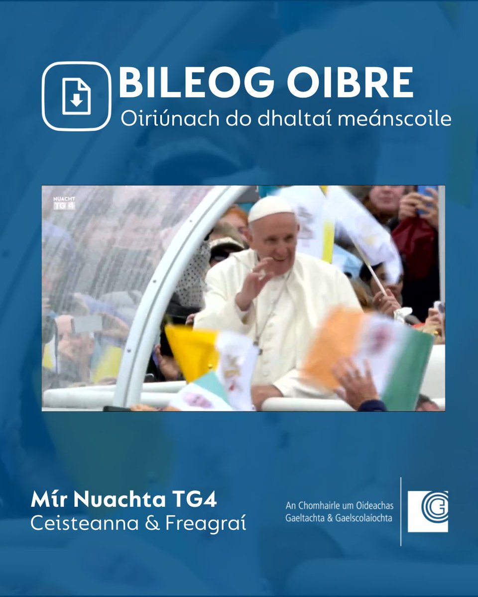 FoghlaimTG4's tweet image. An tseachtain seo, tá ár gcuid scéalta ón nuacht ar fad bunaithe ar an bPápa Proinsias a d’imigh ar shlí na fírinne i rith na Cásca. Tá bileoga oibre ar fáil ag na nascanna thíos🔗

#gaeilge #learningirish #irishteachers #teachingresources