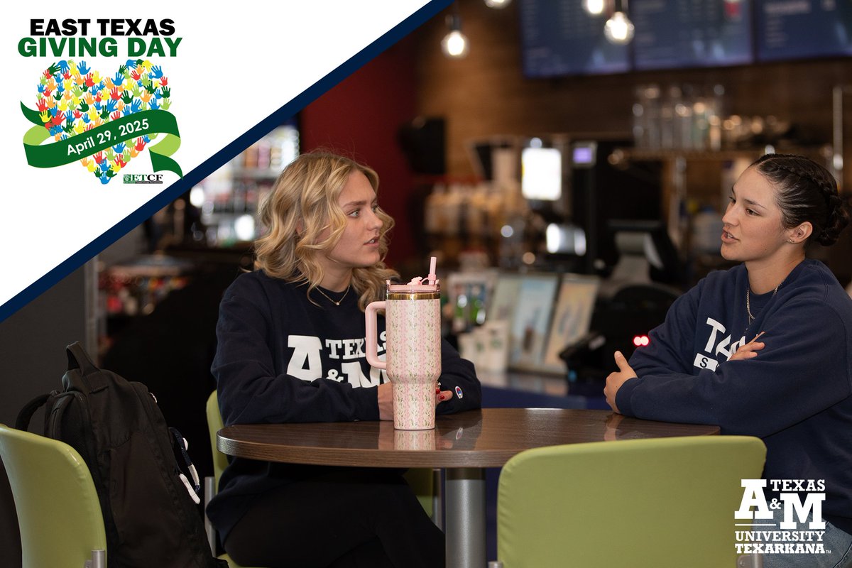Tomorrow is East Texas Giving Day!

You can be the reason a student gets to Think BIG, Dream BIG, and Do BIG! Help support our student’s dreams and change lives right here in East Texas!

Early giving is open!

Easttexasgivingday.org/organization/t…

#EastTexasGivingDay #SoarEagles