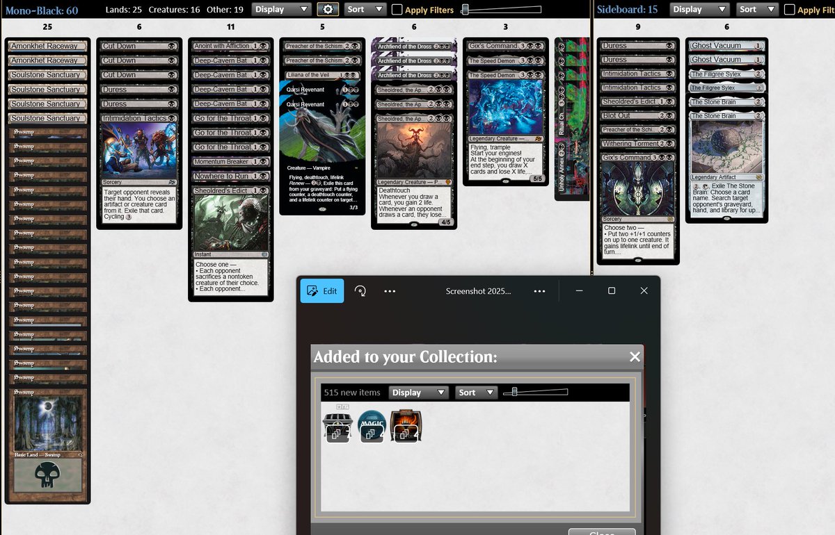 Carter Steichen (@flexslotkilla) on Twitter photo Split the 4pm Standard Challenge yesterday with badgods. Promised myself I’d commit to a real deck for this RC, guess I’ll try that in Vegas instead.
<a href="/fireshoes/">Robert Taylor🔥</a> Split the 4pm Standard Challenge yesterday with badgods. Promised myself I’d commit to a real deck for this RC, guess I’ll try that in Vegas instead.
<a href="/fireshoes/">Robert Taylor🔥</a>