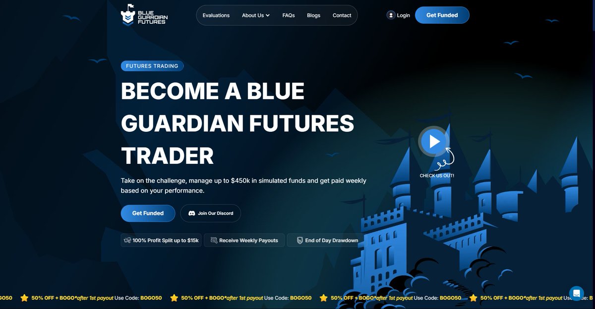 TeDdY (@teddydtrader) on Twitter photo Reasons why you should choose
<a href="/GuardianFutures/">Blue Guardian Futures</a>
50% OFF - "TEDDY"
- 6% Profit Target
- 5% Max Drawdown
- No activation Fees
- 5 Days Payout with 100% split till $15K
- End of day DRAWDOWN
- Low Spreads
- No Min or Max trading days
- Never Deny Payouts Reasons why you should choose
<a href="/GuardianFutures/">Blue Guardian Futures</a>
50% OFF - "TEDDY"
- 6% Profit Target
- 5% Max Drawdown
- No activation Fees
- 5 Days Payout with 100% split till $15K
- End of day DRAWDOWN
- Low Spreads
- No Min or Max trading days
- Never Deny Payouts
